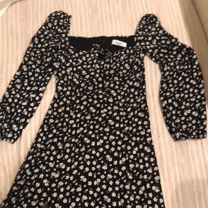 Carly Jean floral dress with slit